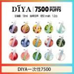 DIYA叮啞拋棄式7500 Puffs一次性電子煙3%